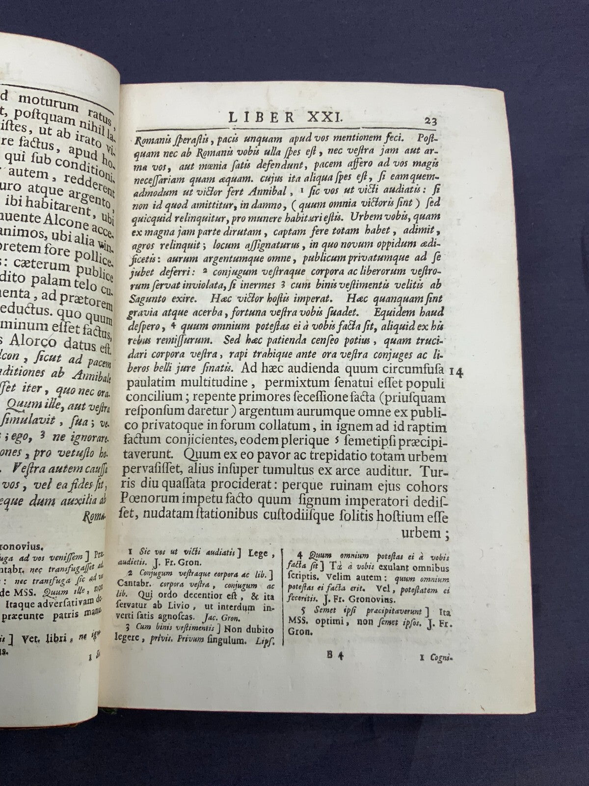 Antikes Buch von 1740 T. Livii Patavini Historiarum Ab Urbe Condita
