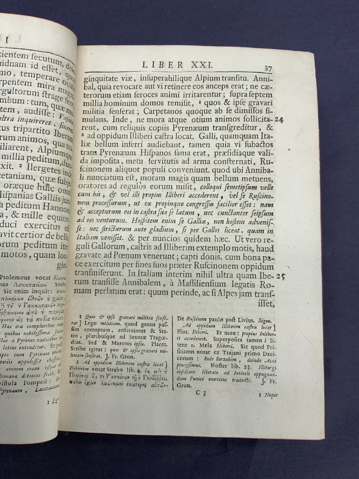 Antikes Buch von 1740 T. Livii Patavini Historiarum Ab Urbe Condita