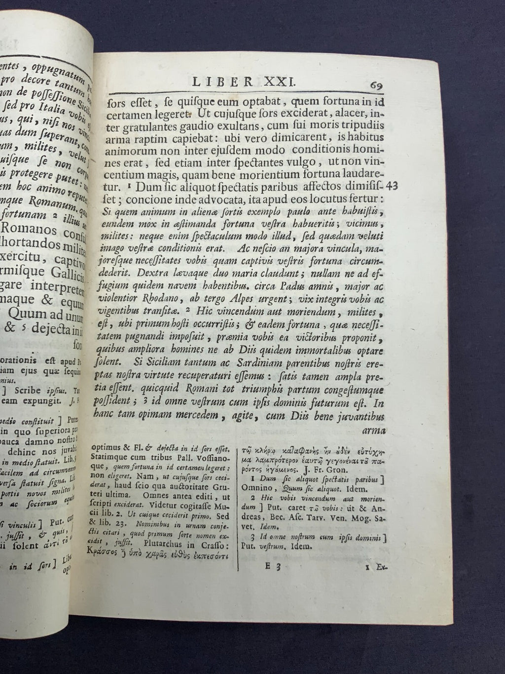 Antikes Buch von 1740 T. Livii Patavini Historiarum Ab Urbe Condita
