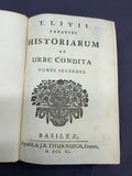 ANTIKES BUCH VON 1740 T. LIVII  PATAVINI HISTORIARUM AB URBE CONDITA
