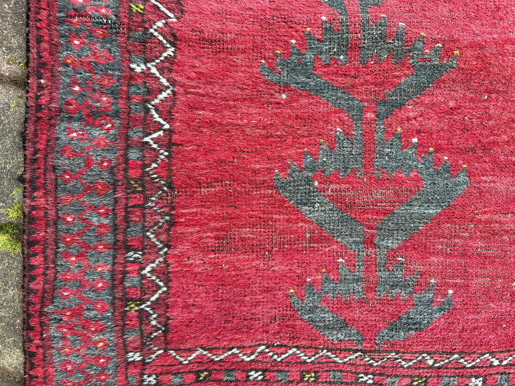 Alte Brücke Afghanistan Teppich Orientteppich Wolle handgeknüpft 106x73cm