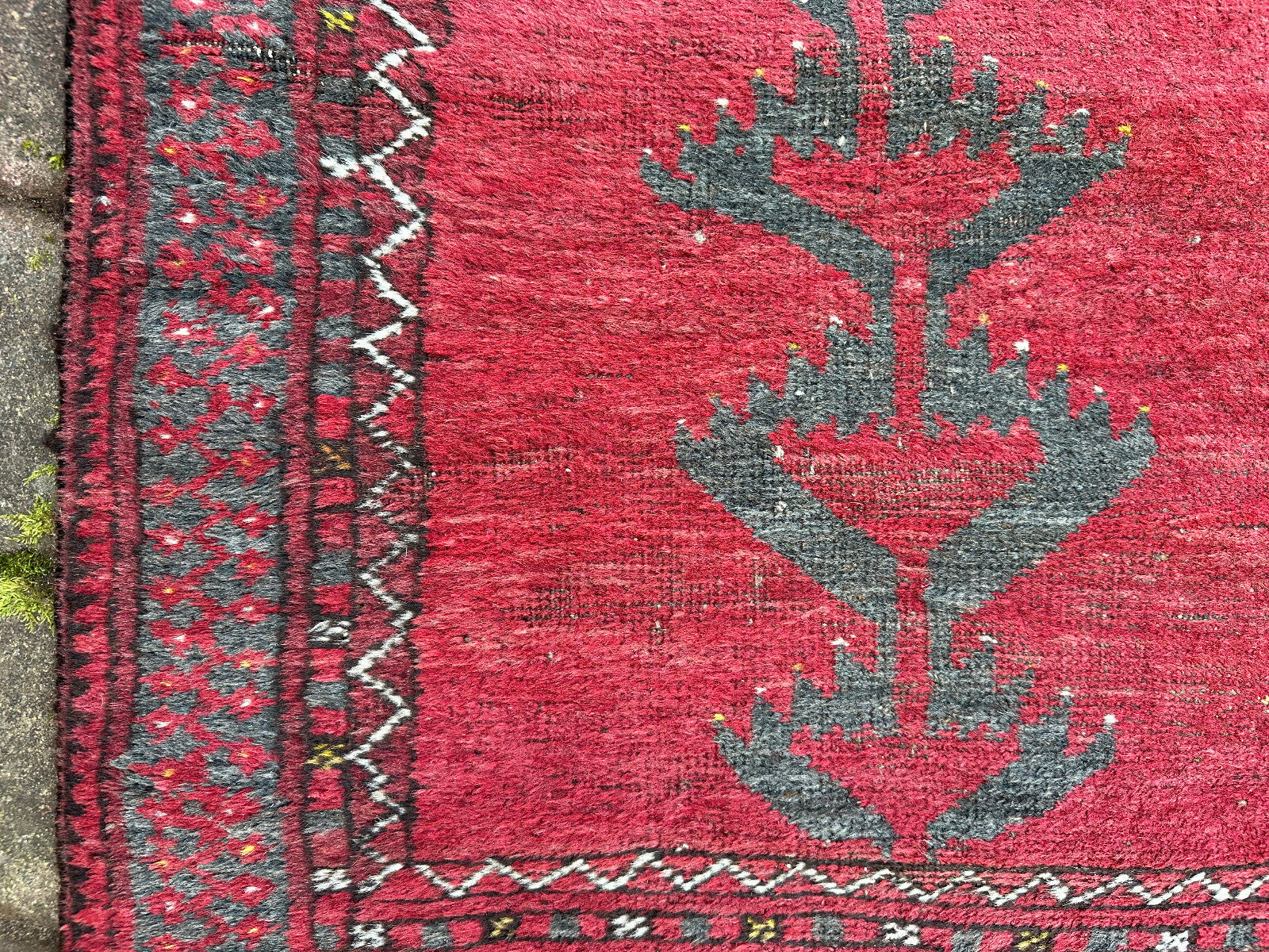 Alte Brücke Afghanistan Teppich Orientteppich Wolle handgeknüpft 106x73cm