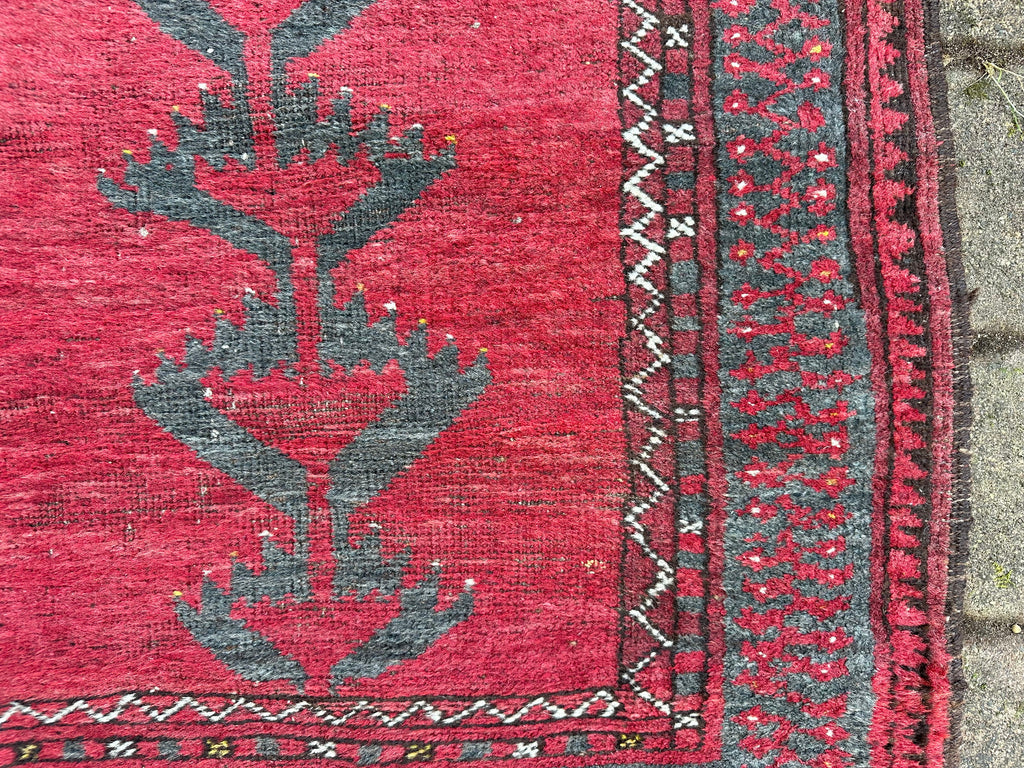 Alte Brücke Afghanistan Teppich Orientteppich Wolle handgeknüpft 106x73cm