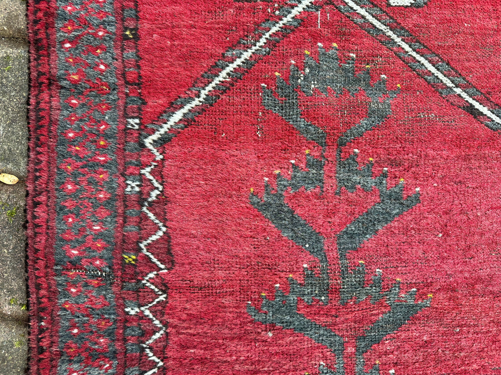 Alte Brücke Afghanistan Teppich Orientteppich Wolle handgeknüpft 106x73cm