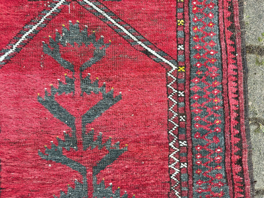 Alte Brücke Afghanistan Teppich Orientteppich Wolle handgeknüpft 106x73cm