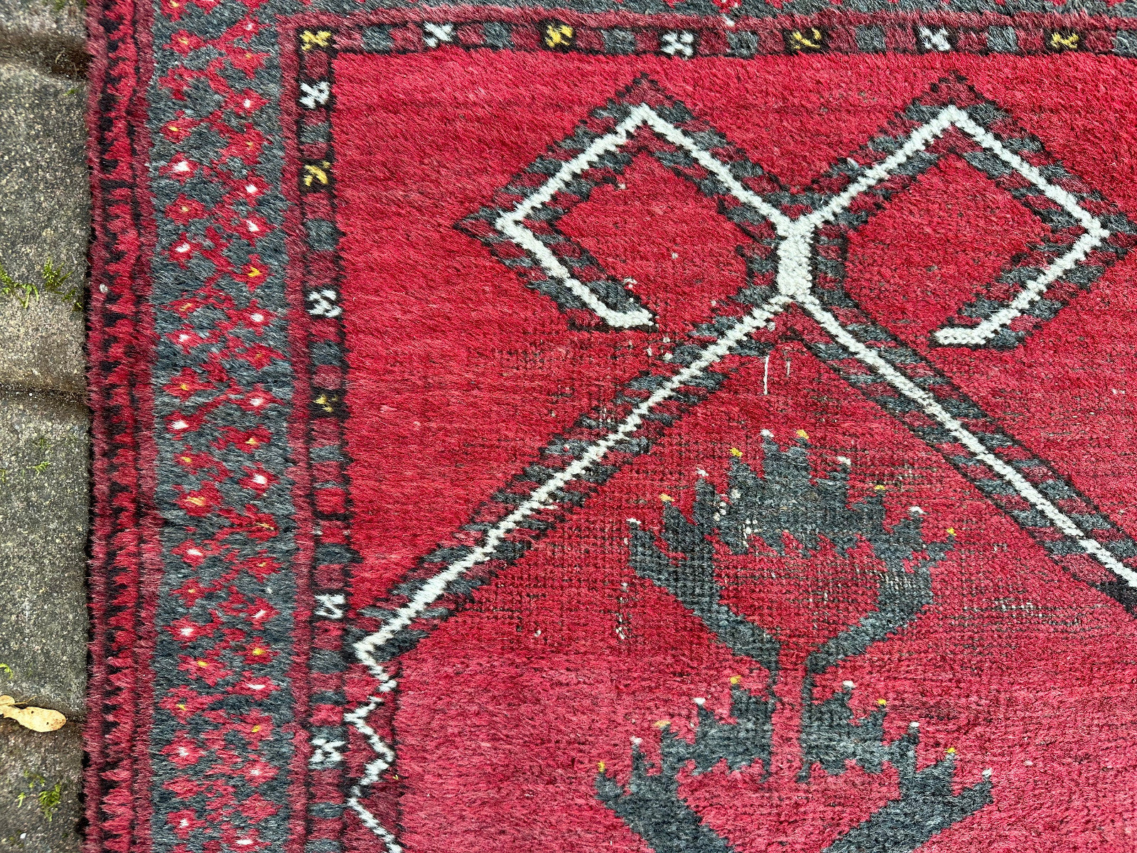 Alte Brücke Afghanistan Teppich Orientteppich Wolle handgeknüpft 106x73cm