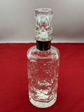VINTAGE KARAFFE FLASCHE MIT STÖPSEL AUS GLAS MONTUR AUS SILBER 835
