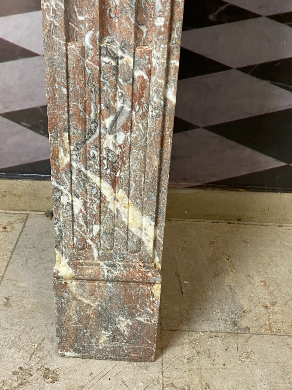 Antike Kaminumrandung Marmor Kamin um 1780 Louis Seize 18-tes