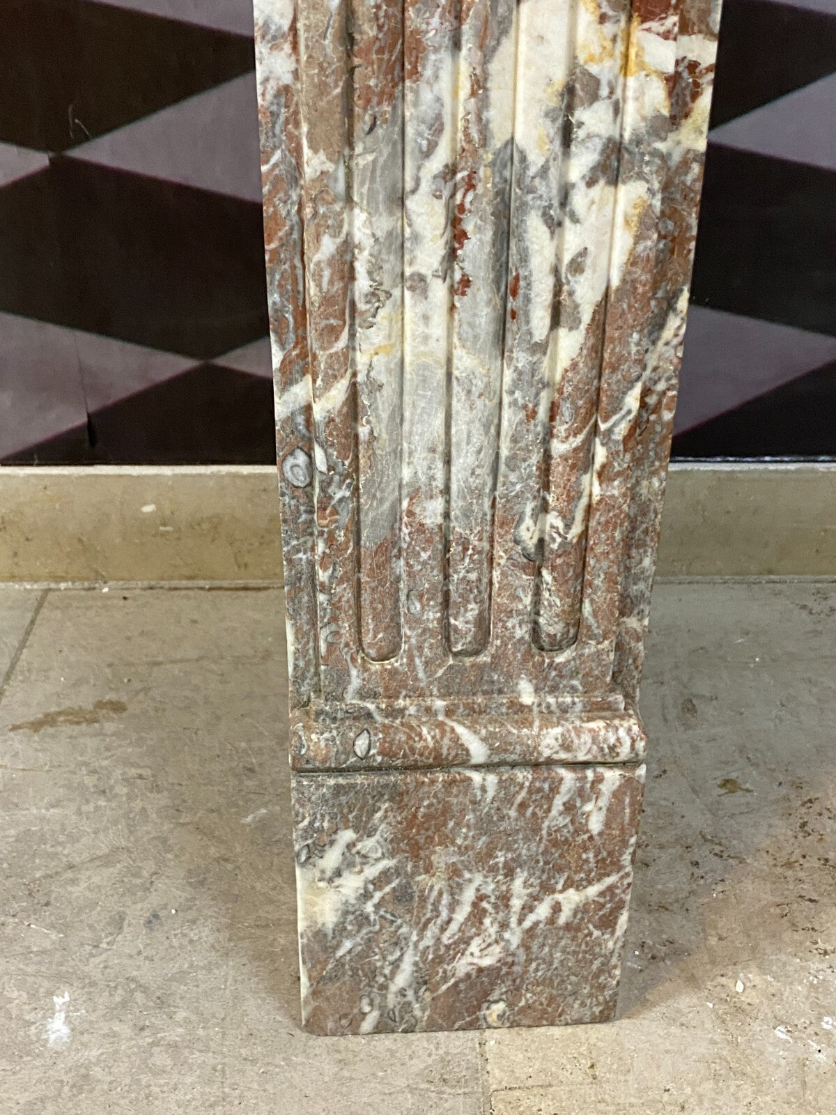 Antike Kaminumrandung Marmor Kamin um 1780 Louis Seize 18-tes