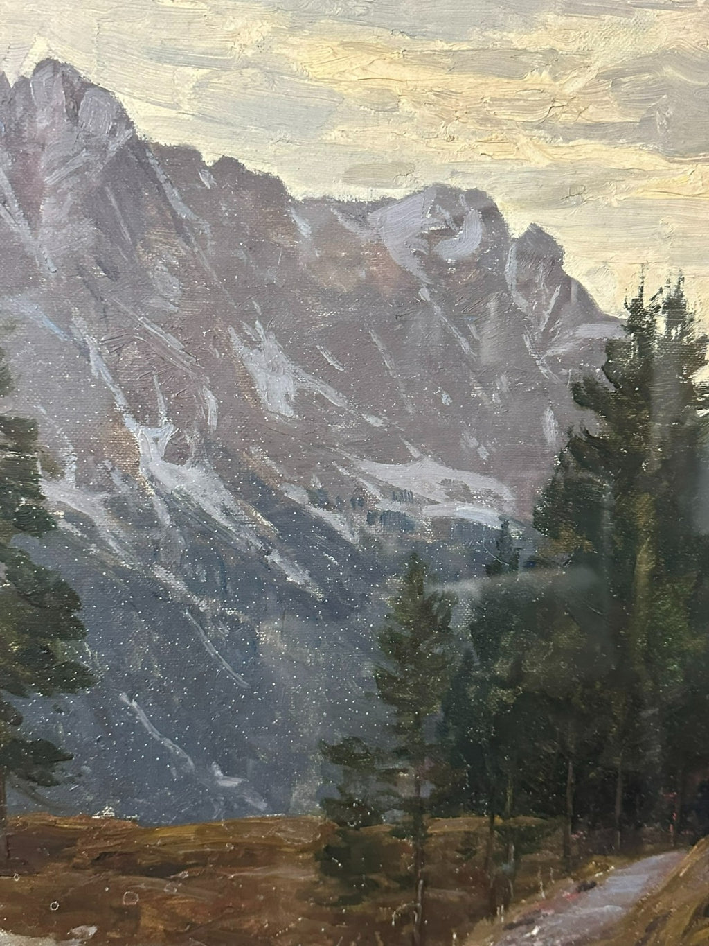 Grosses Ölgemälde Berg Landschaft Robert Franz Curry (1872-1955)