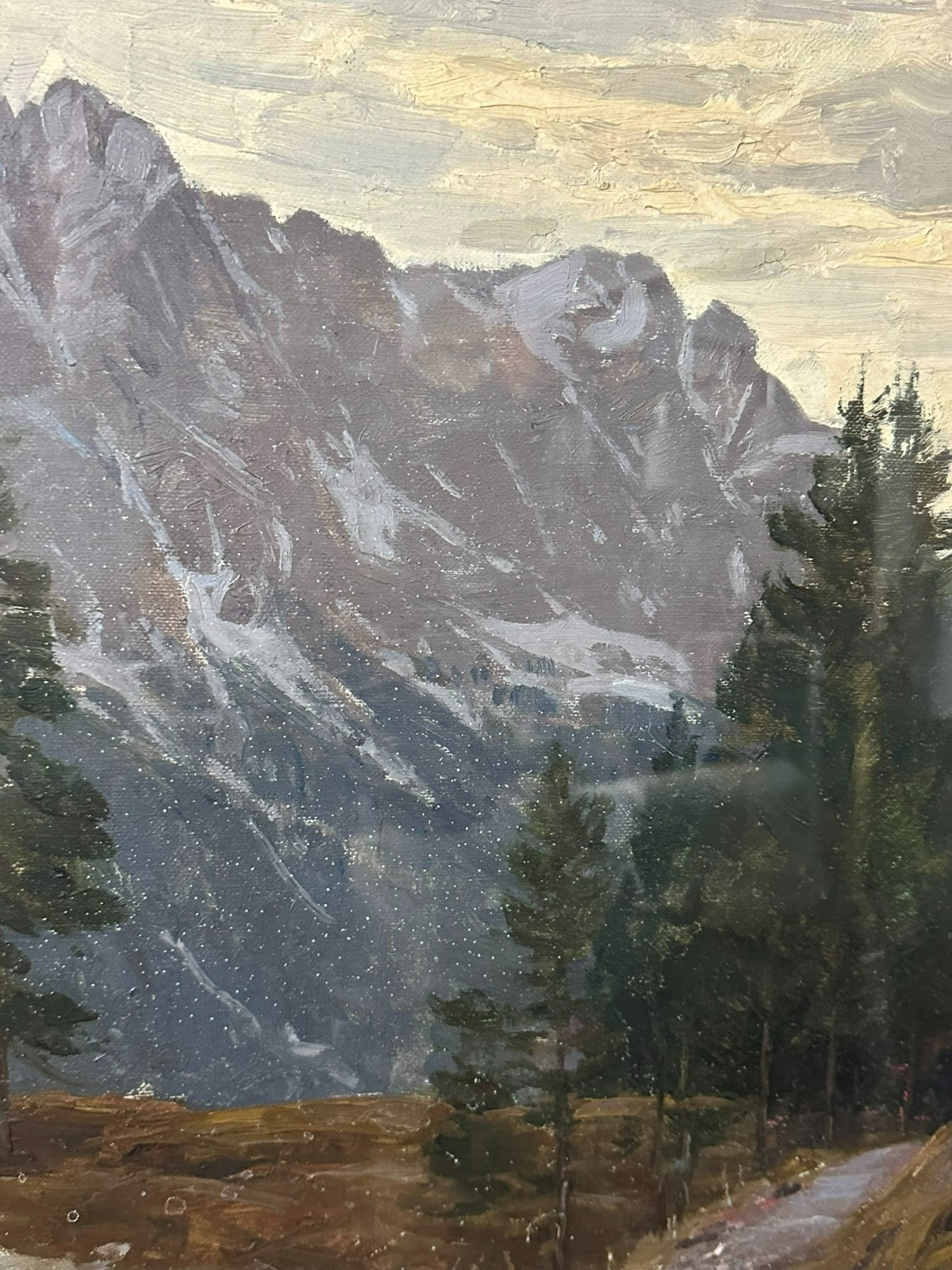 Grosses Ölgemälde Berg Landschaft Robert Franz Curry (1872-1955)