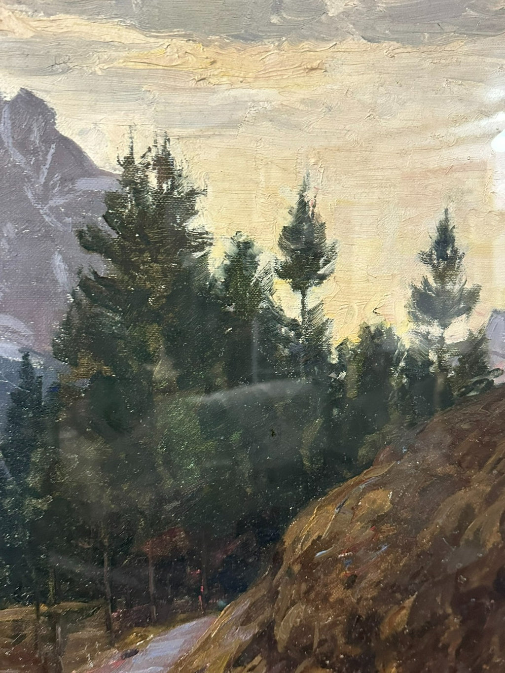 Grosses Ölgemälde Berg Landschaft Robert Franz Curry (1872-1955)