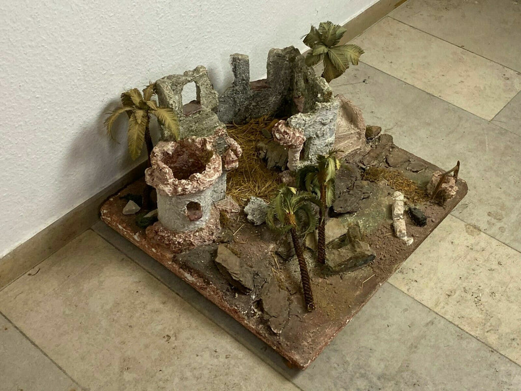 Orientalische Krippe Krippenlandschaft ohne Figuren Grösse 10cm