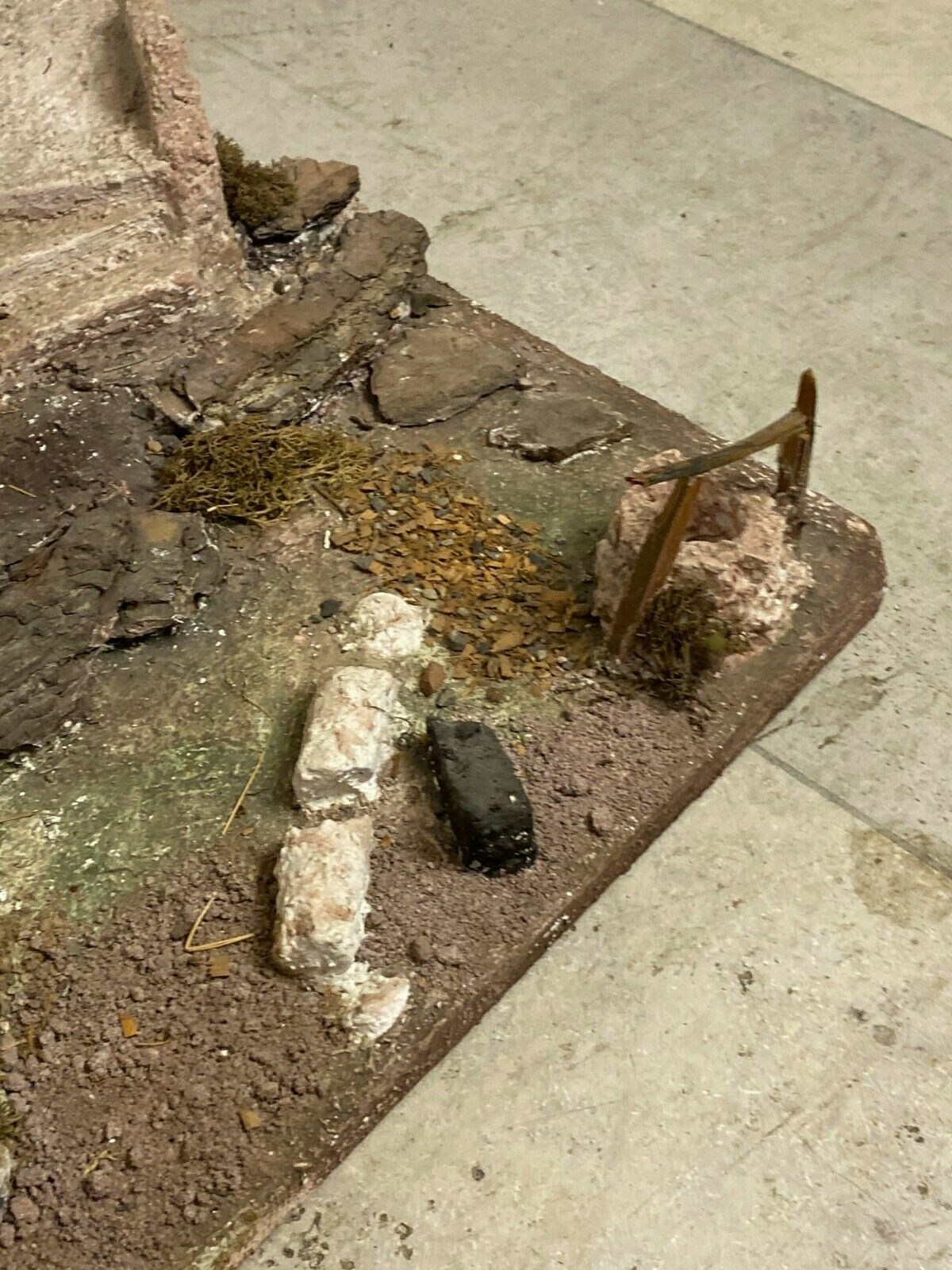Orientalische Krippe Krippenlandschaft ohne Figuren Grösse 10cm