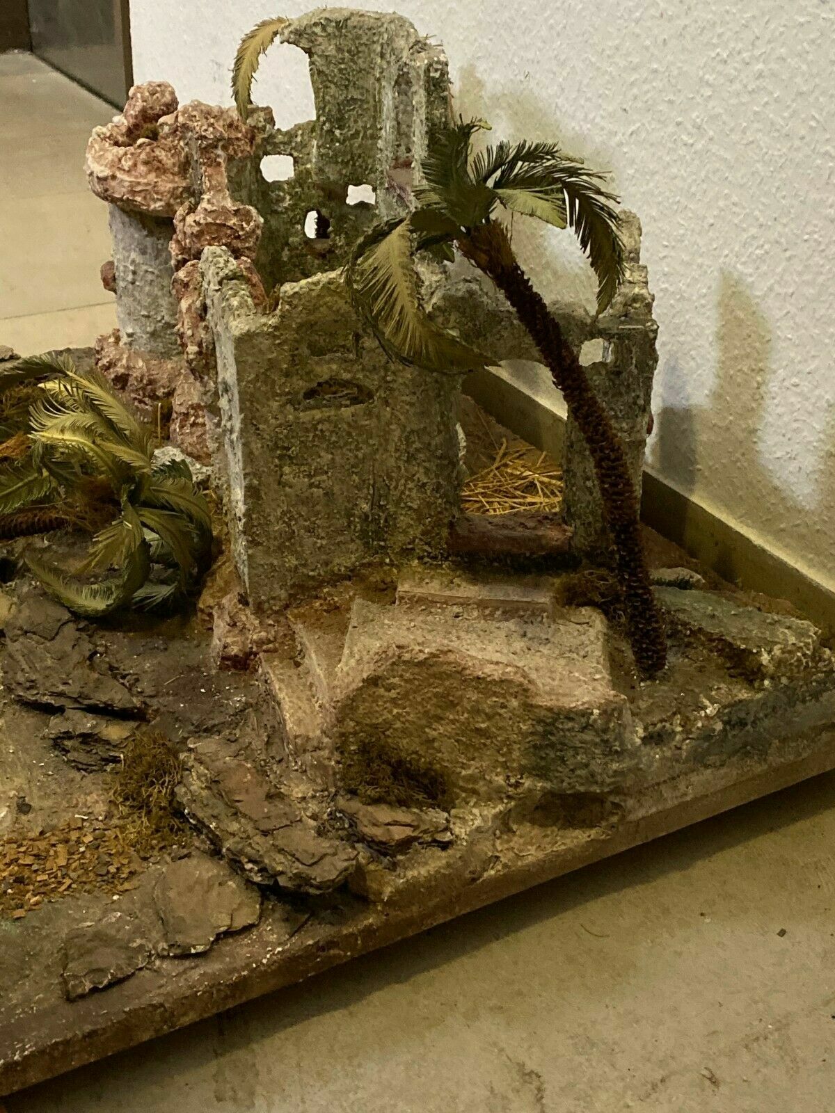 Orientalische Krippe Krippenlandschaft ohne Figuren Grösse 10cm