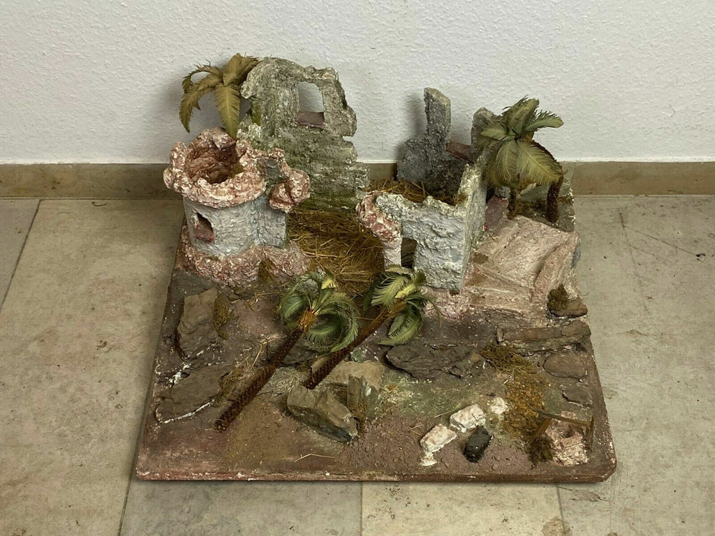 ORIENTALISCHE KRIPPE KRIPPENLANDSCHAFT OHNE FIGUREN GRÖSSE 10cm