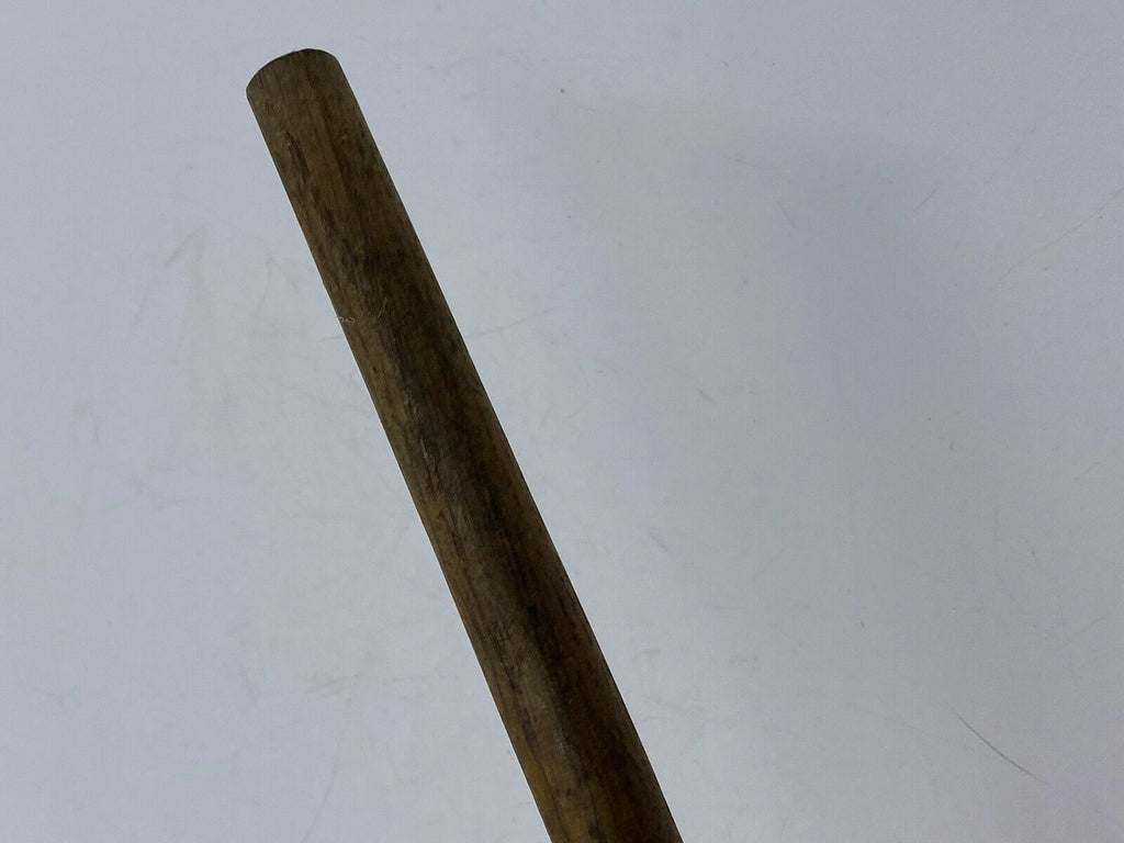 Spazierstock Bein Holz antik Handgeschnitzter Griff mit Monogramm 94cm lang