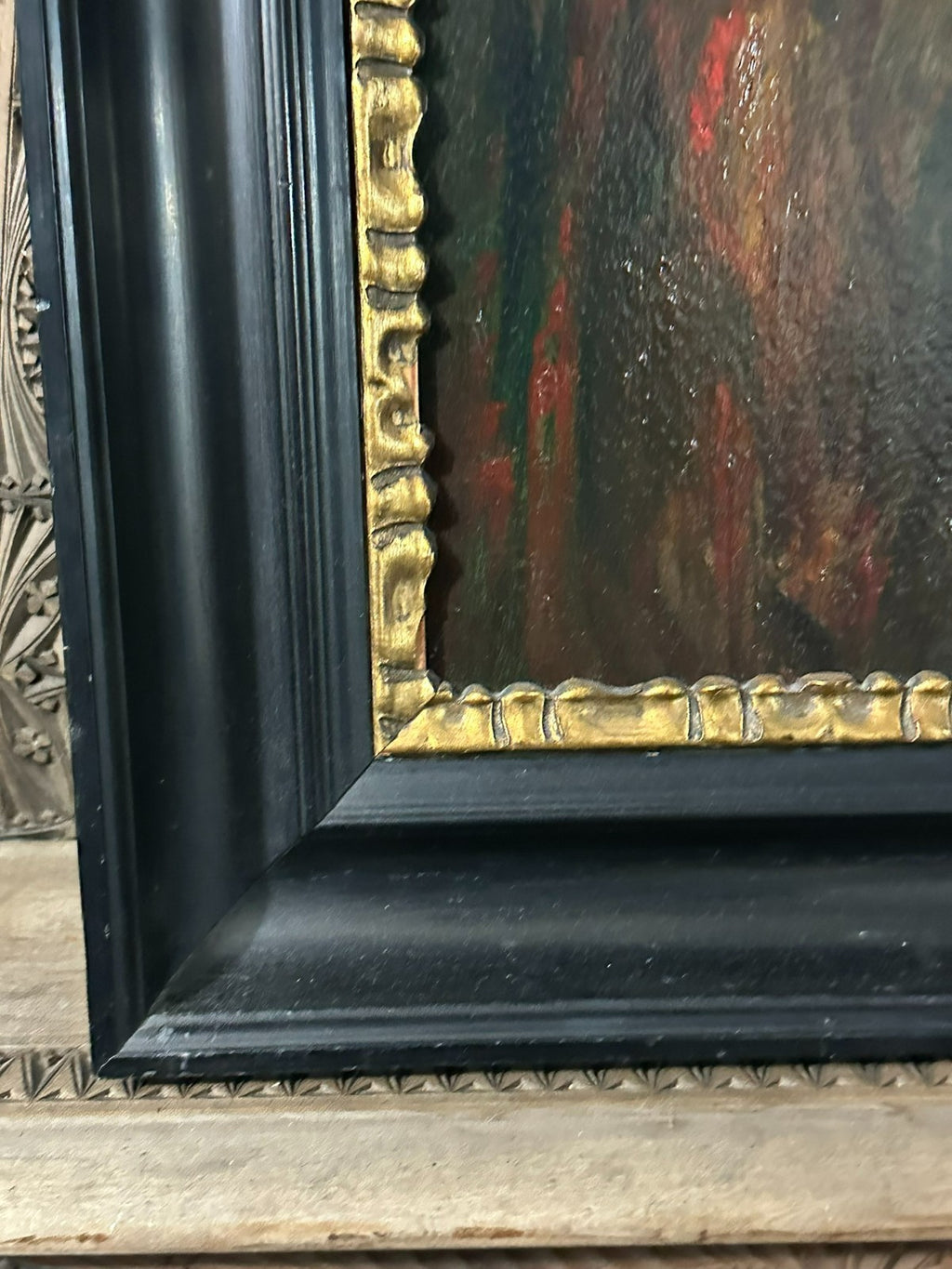 Ölgemälde Jugendstil Akt Erotik Portrait Junge Dame gerahmt