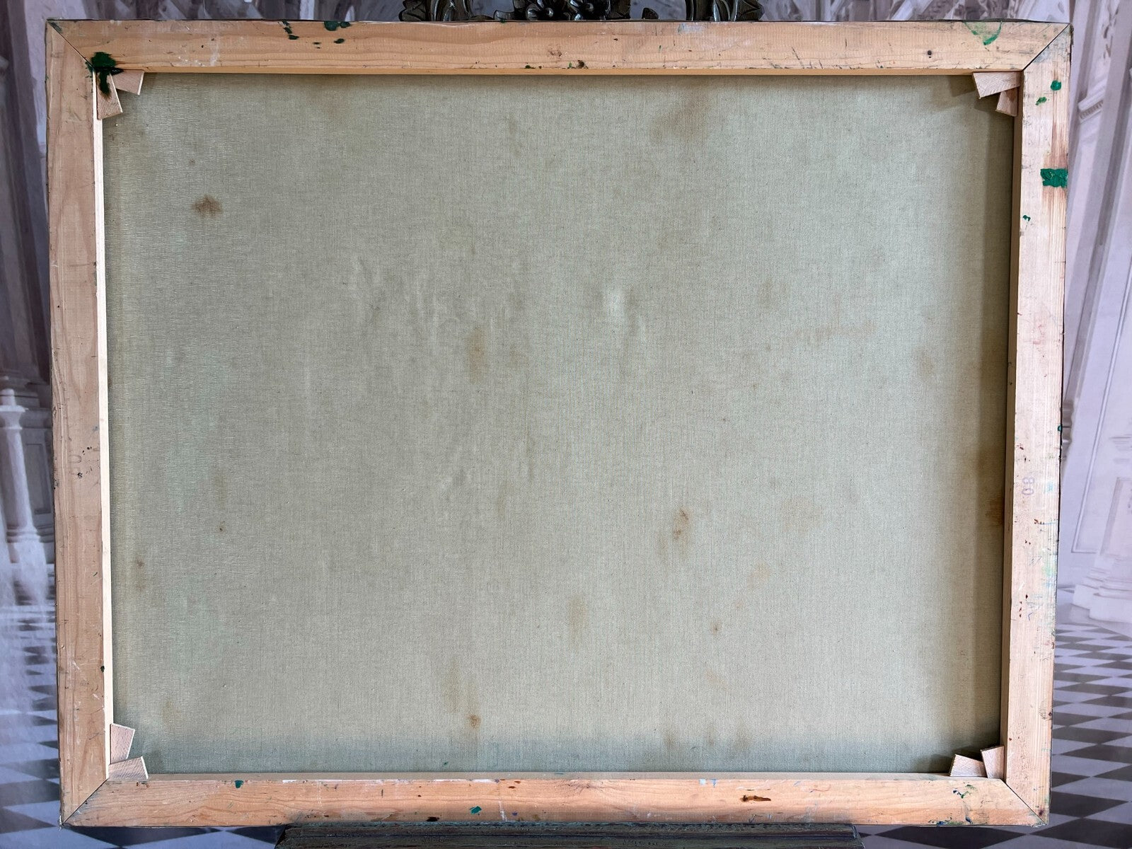 Acrylgemälde Modern grosses Gemälde von Waldemar Kufner (1940-2016) 100x80cm