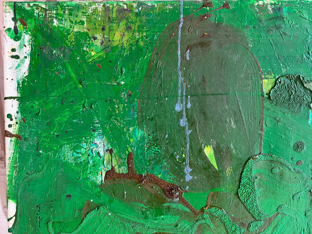 Acrylgemälde Modern grosses Gemälde von Waldemar Kufner (1940-2016) 100x80cm