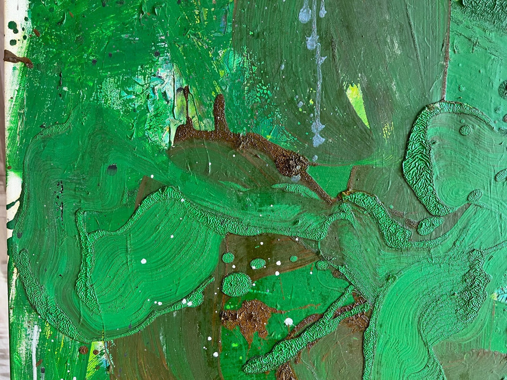 Acrylgemälde Modern grosses Gemälde von Waldemar Kufner (1940-2016) 100x80cm