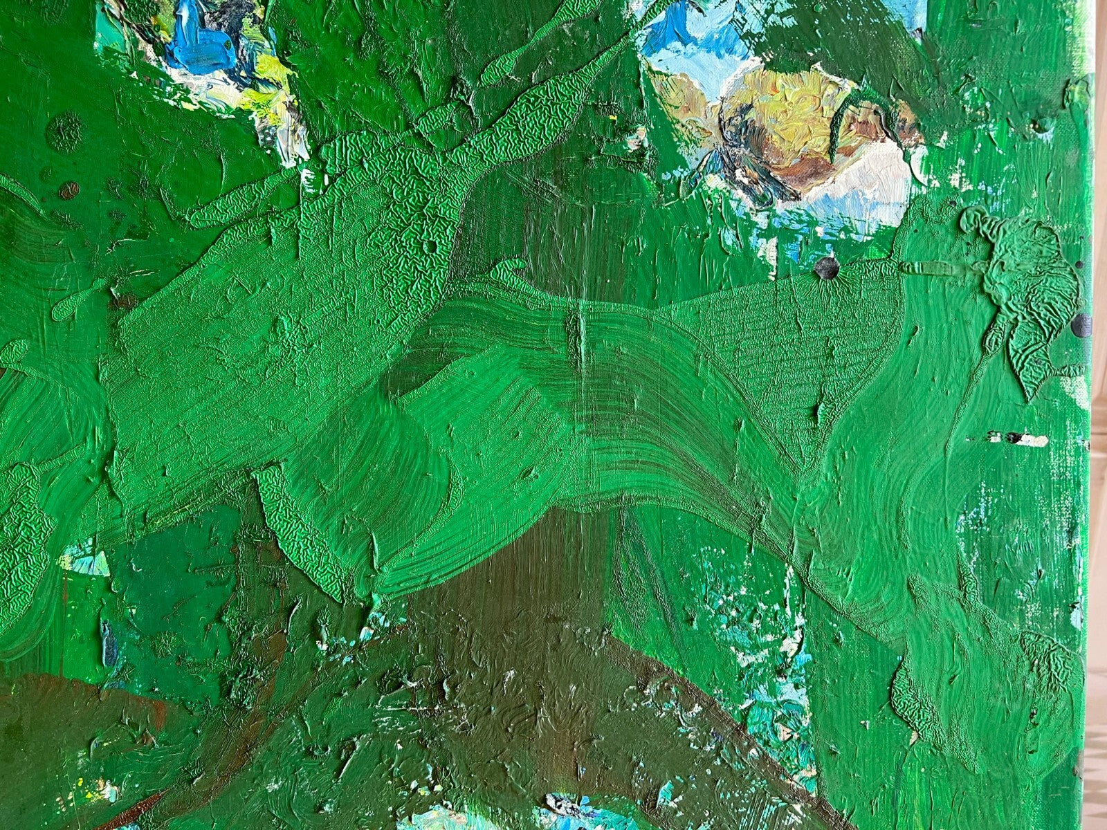 Acrylgemälde Modern grosses Gemälde von Waldemar Kufner (1940-2016) 100x80cm