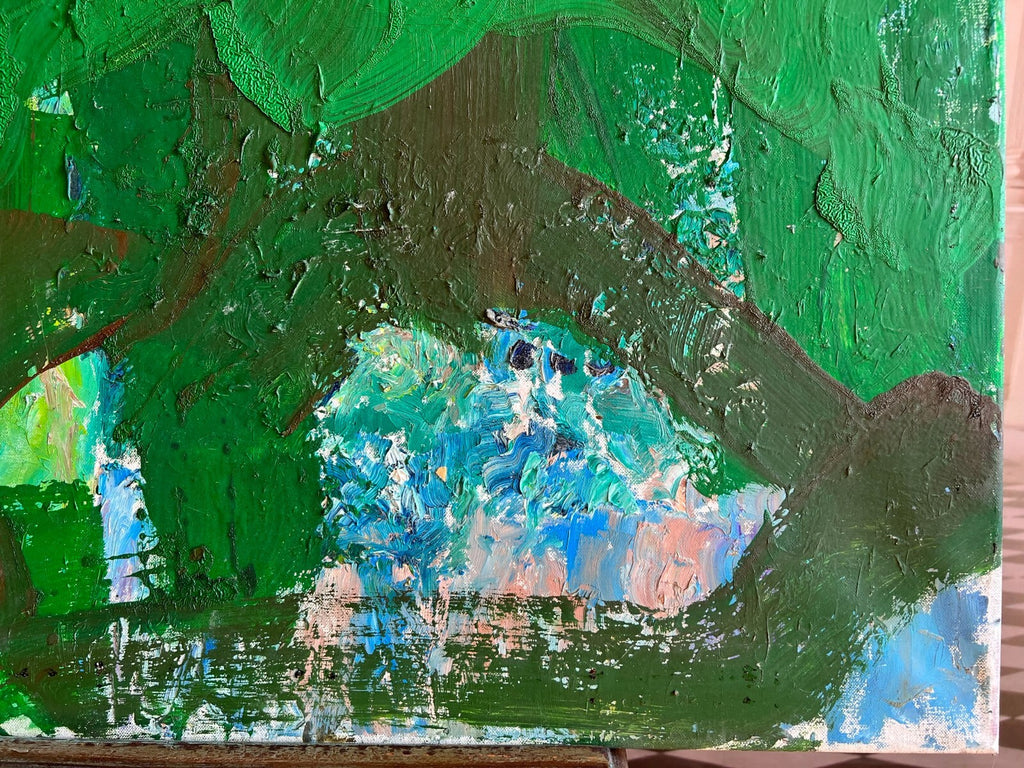 Acrylgemälde Modern grosses Gemälde von Waldemar Kufner (1940-2016) 100x80cm