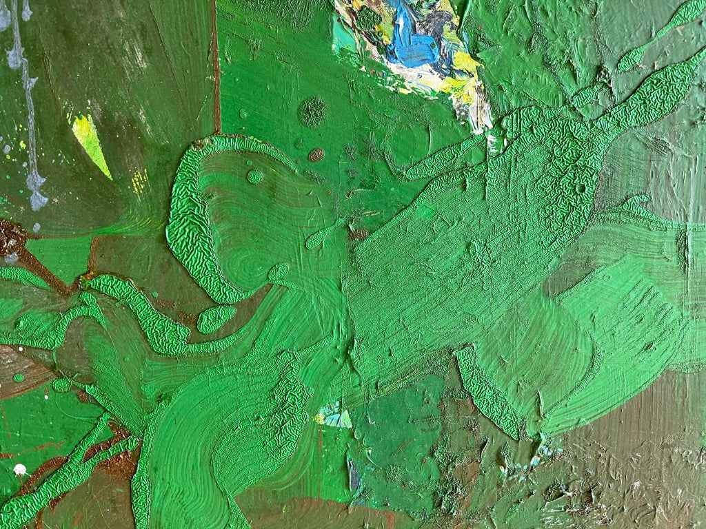 ACRYLGEMÄLDE MODERN GROSSES GEMÄLDE VON WALDEMAR KUFNER (1940-2016) 100x80cm