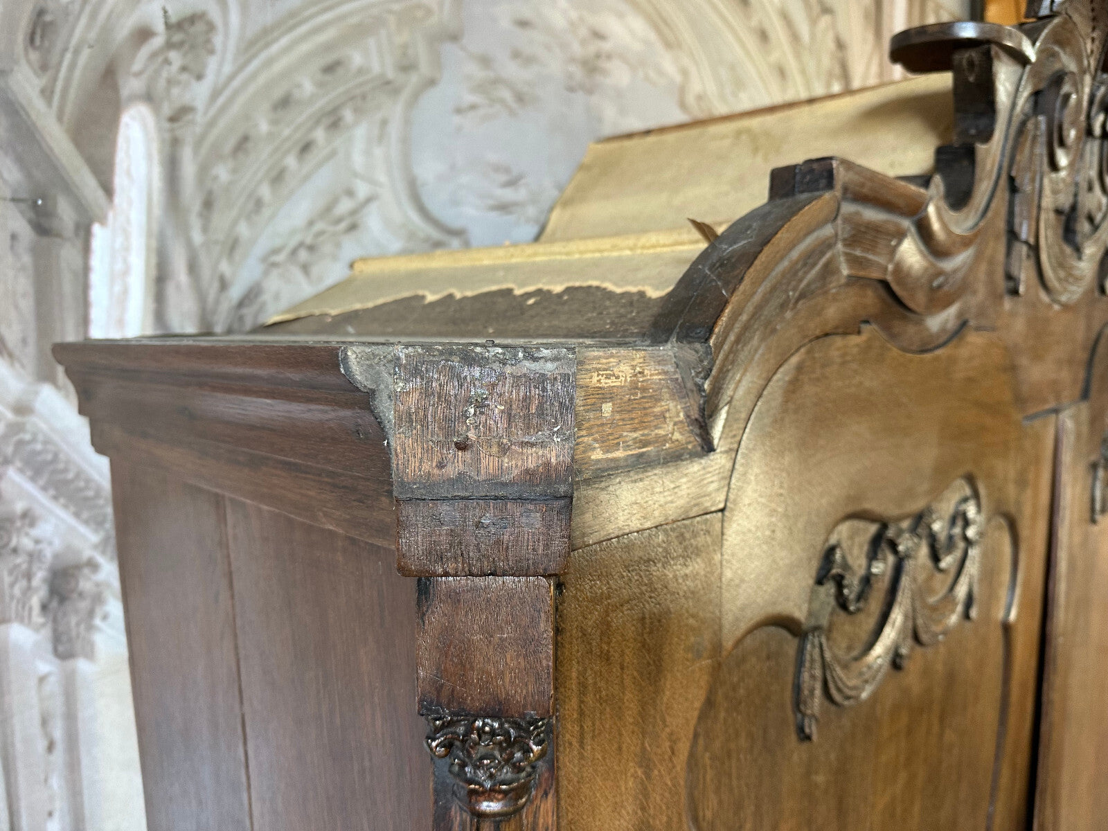 Antiker Schrank Kabinettschrank Louis Xv um 1760 aus Eiche Barockschrank