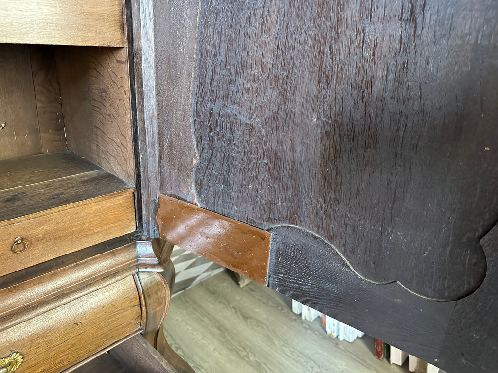 Antiker Schrank Kabinettschrank Louis Xv um 1760 aus Eiche Barockschrank