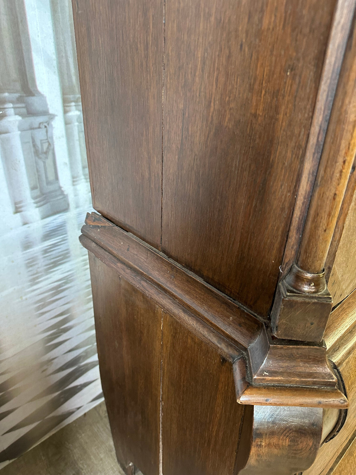 Antiker Schrank Kabinettschrank Louis Xv um 1760 aus Eiche Barockschrank