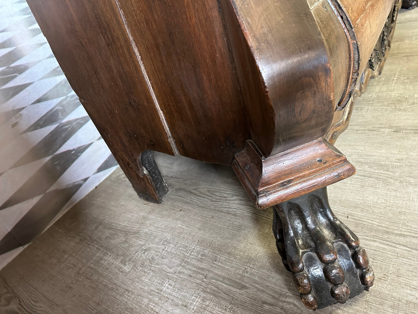 Antiker Schrank Kabinettschrank Louis Xv um 1760 aus Eiche Barockschrank