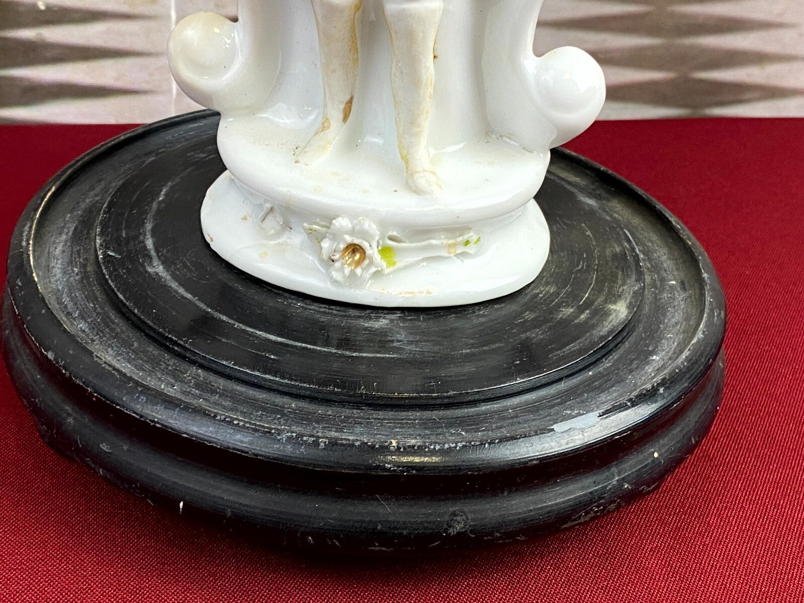 Globe De Mariee Hochzeit Andenken Frankreich Napoleon Iii Porzellan Figur 34cm