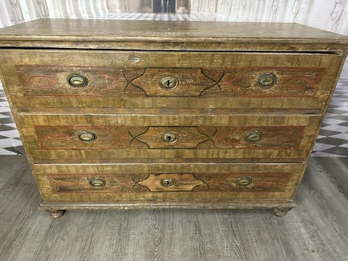 Antike Barockkommode 18 tes Jhdt Gefasste Oberfläche Barock Kommode