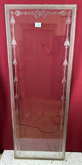 ANTIKE GLASSCHEIBE GLASD FENSTER JUGENDSTIL ORIGINAL UM 1900 GIRLANDEN
