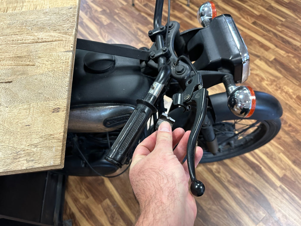 Grosser Mobiler Tresen antikes Motorrad Umbau Eiche Platte 285cm