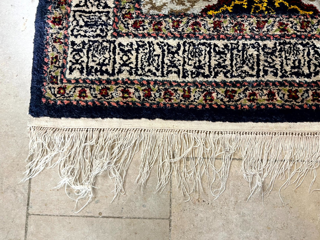 Alter Orientteppich Gebetsteppich Teppich aus Wolle handgeknüpft 150x83cm