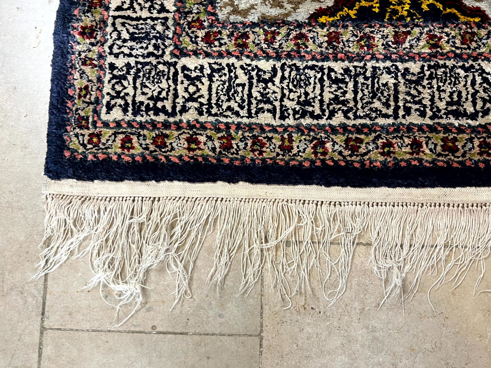 Alter Orientteppich Gebetsteppich Teppich aus Wolle handgeknüpft 150x83cm