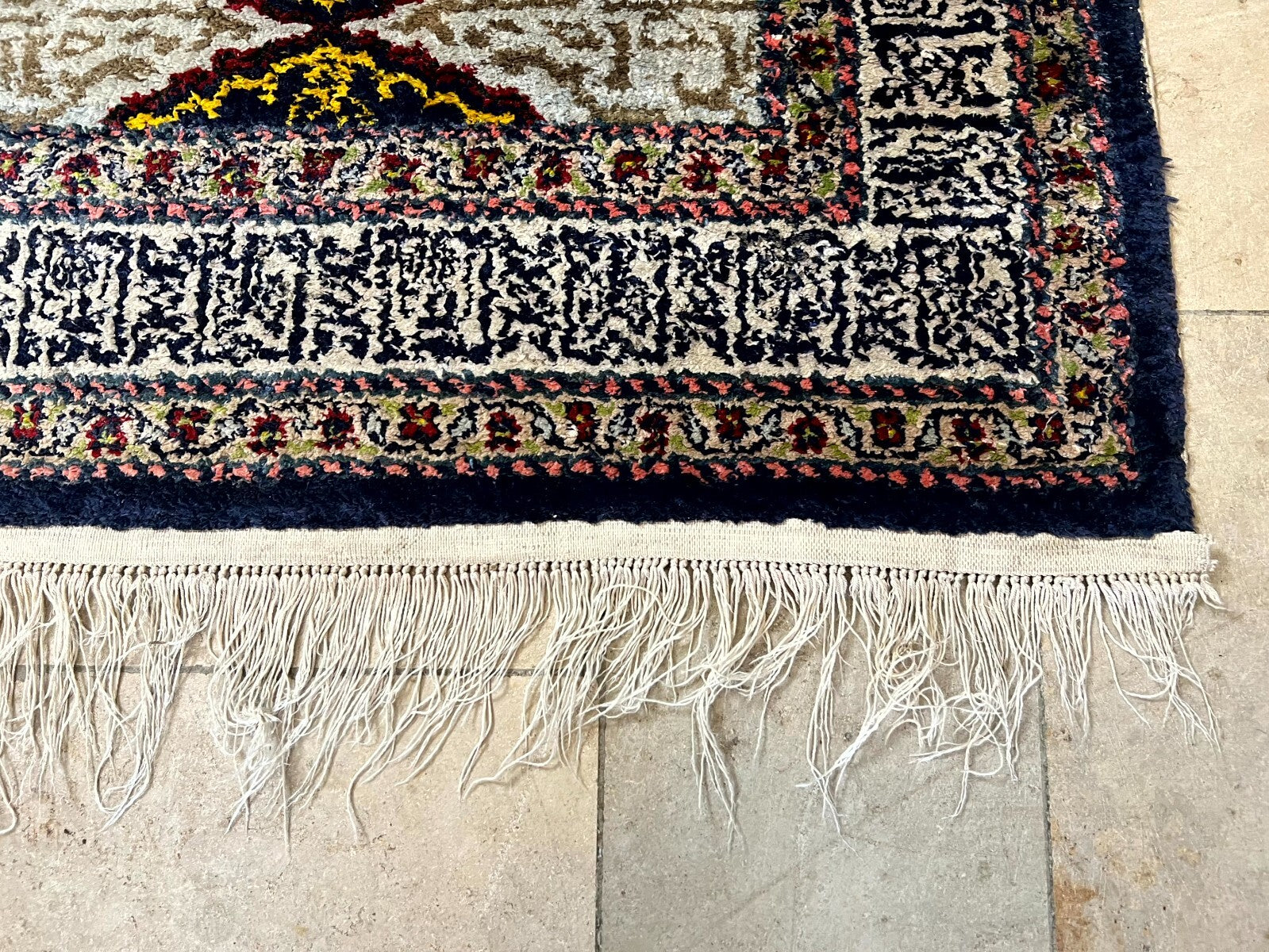 Alter Orientteppich Gebetsteppich Teppich aus Wolle handgeknüpft 150x83cm
