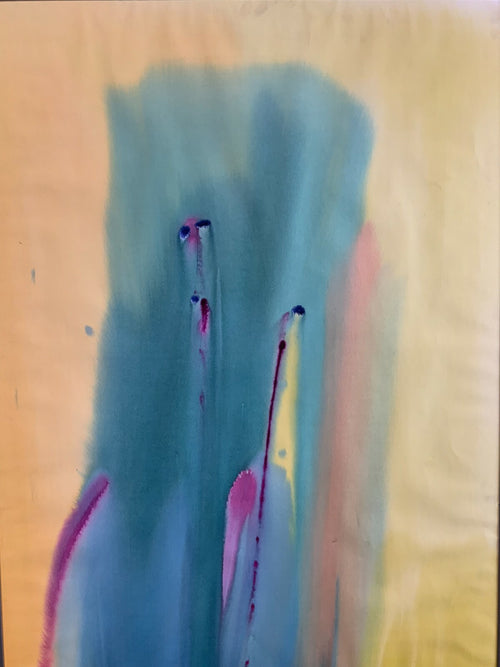 Anatoli KMARA AQUARELL ABSTRAKTE KOMPOSITION GROSSFORMAT 71x101cm