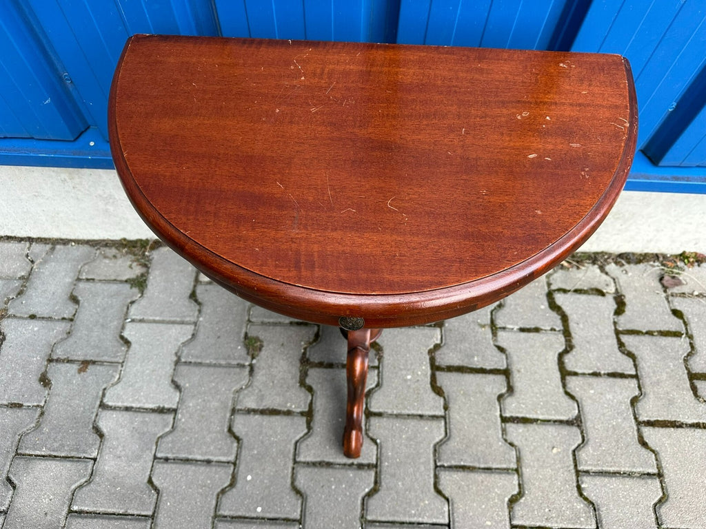 Vintage Beistelltisch Wandkonsole Mahagoni Stil Louis Philippe 20 tes Jhdt