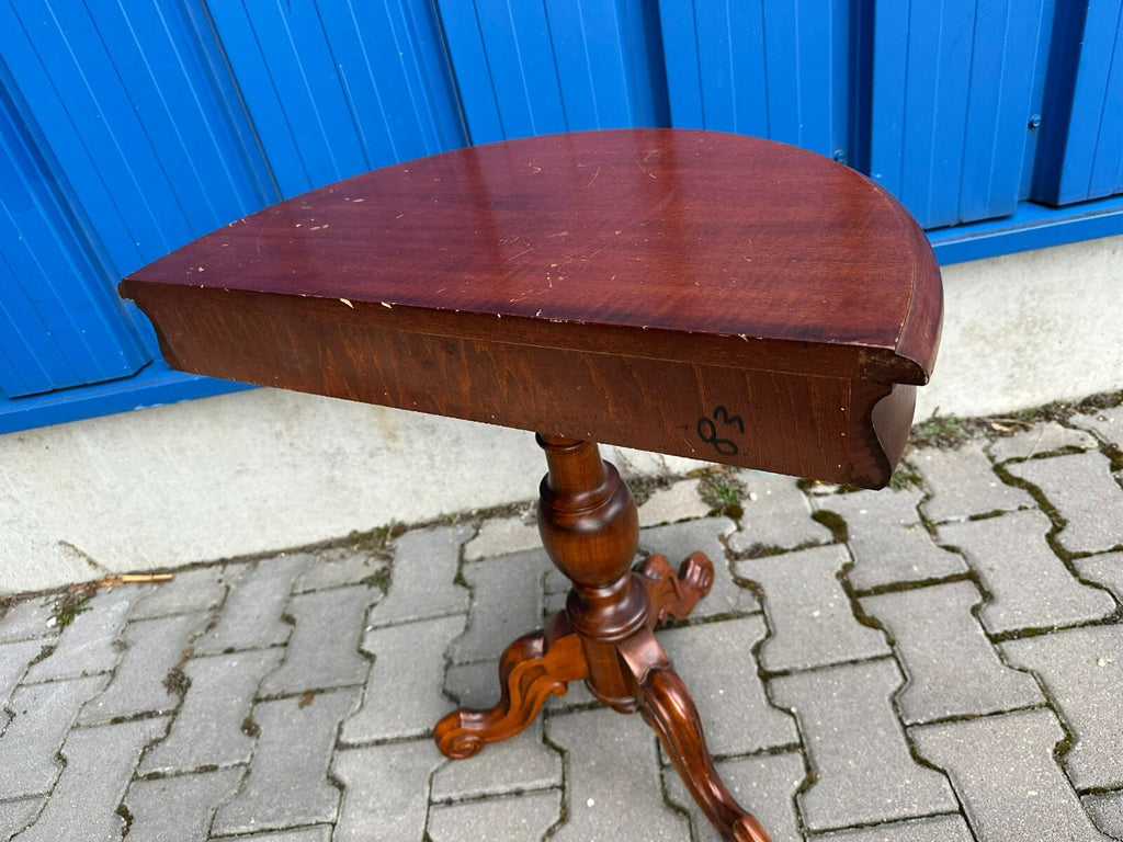 Vintage Beistelltisch Wandkonsole Mahagoni Stil Louis Philippe 20 tes Jhdt