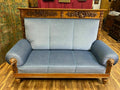 PRUNK SOFA JAGD MOTIVE UM 1860 MASSIVE SCHNITZEREIEN JAGDZIMMER ANTIK STABIL