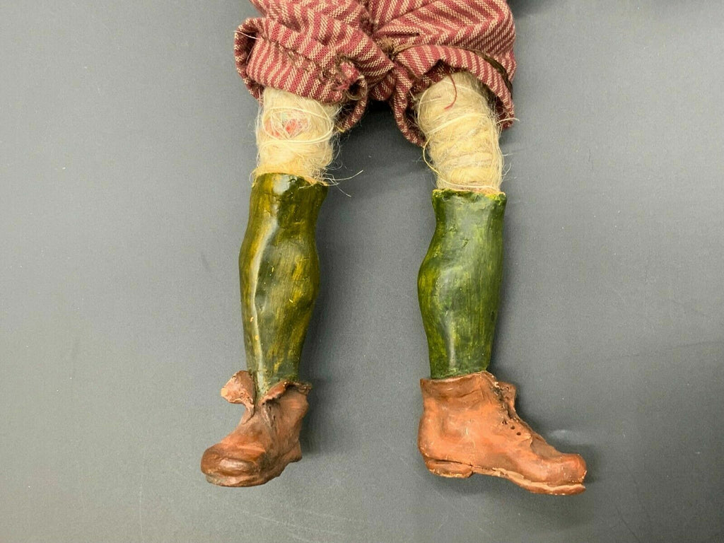 Neapolitanische Krippenfigur Bauer Glasaugen 30cm