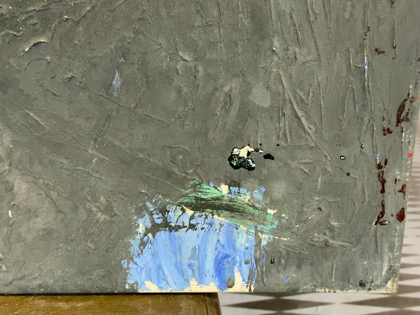 Abstraktes Acrylgemälde Gemälde Grossformat 80x100cm Waldemar Kufner (1940-2016)
