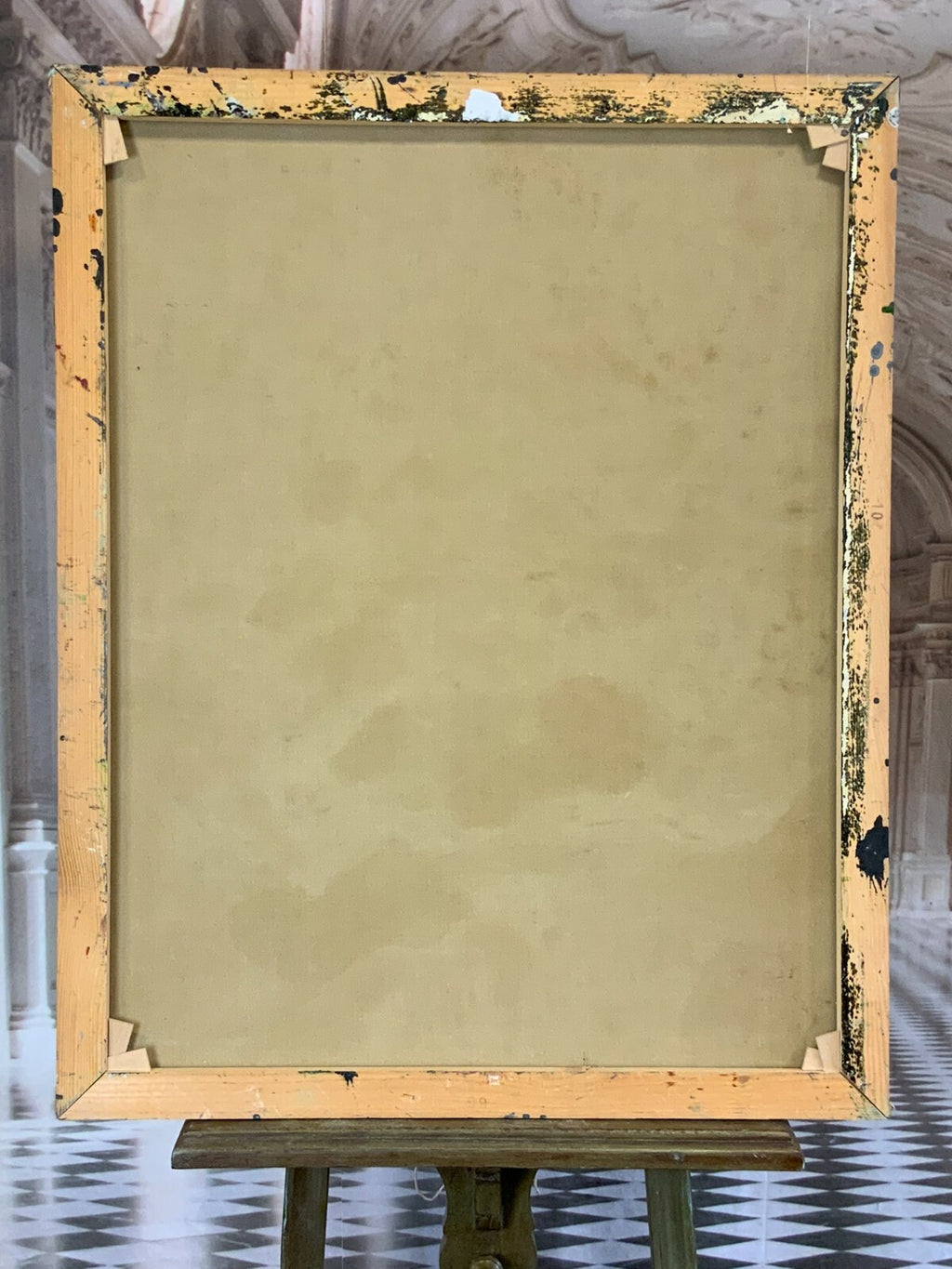 Abstraktes Acrylgemälde Gemälde Grossformat 80x100cm Waldemar Kufner (1940-2016)