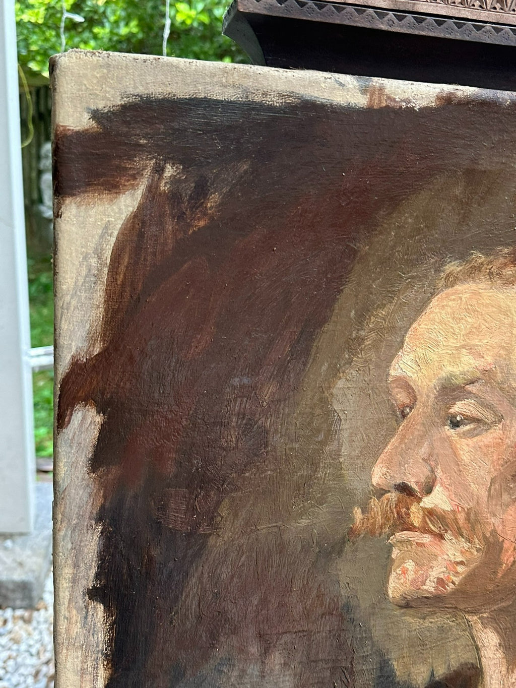 Antikes Ölgemälde Portrait eines Mannes Nicht signiert
