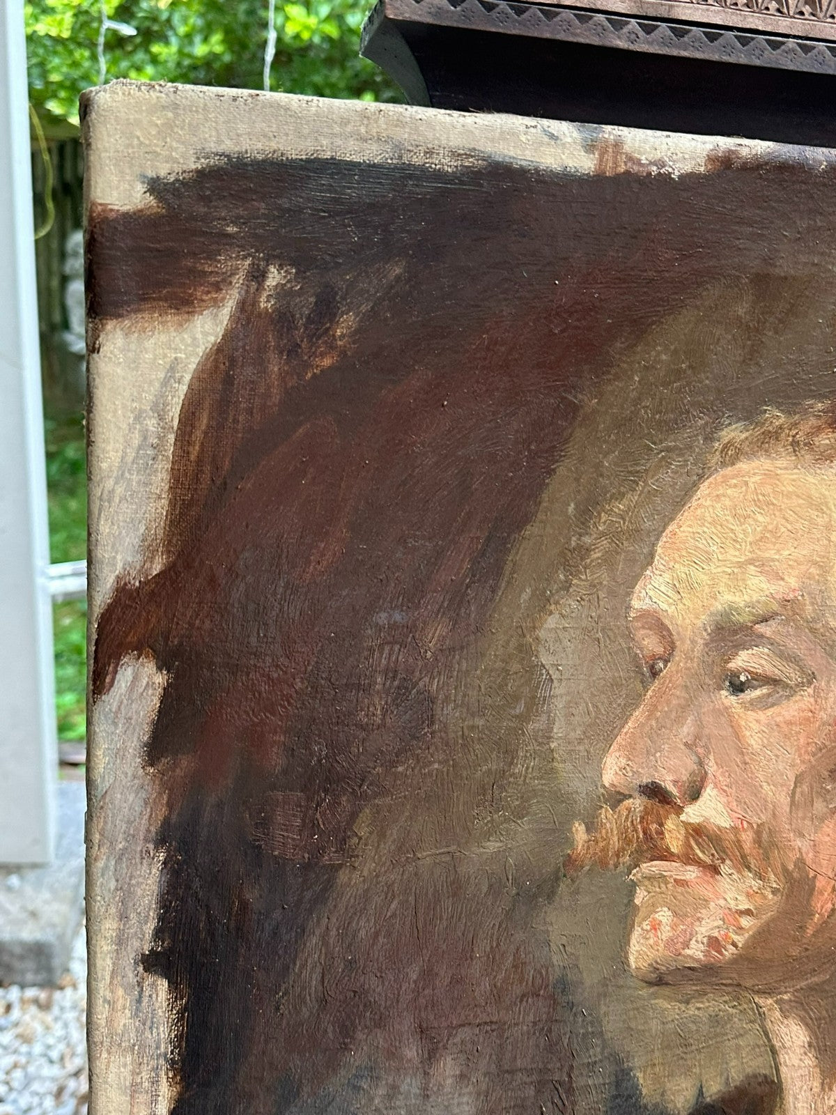 Antikes Ölgemälde Portrait eines Mannes Nicht signiert