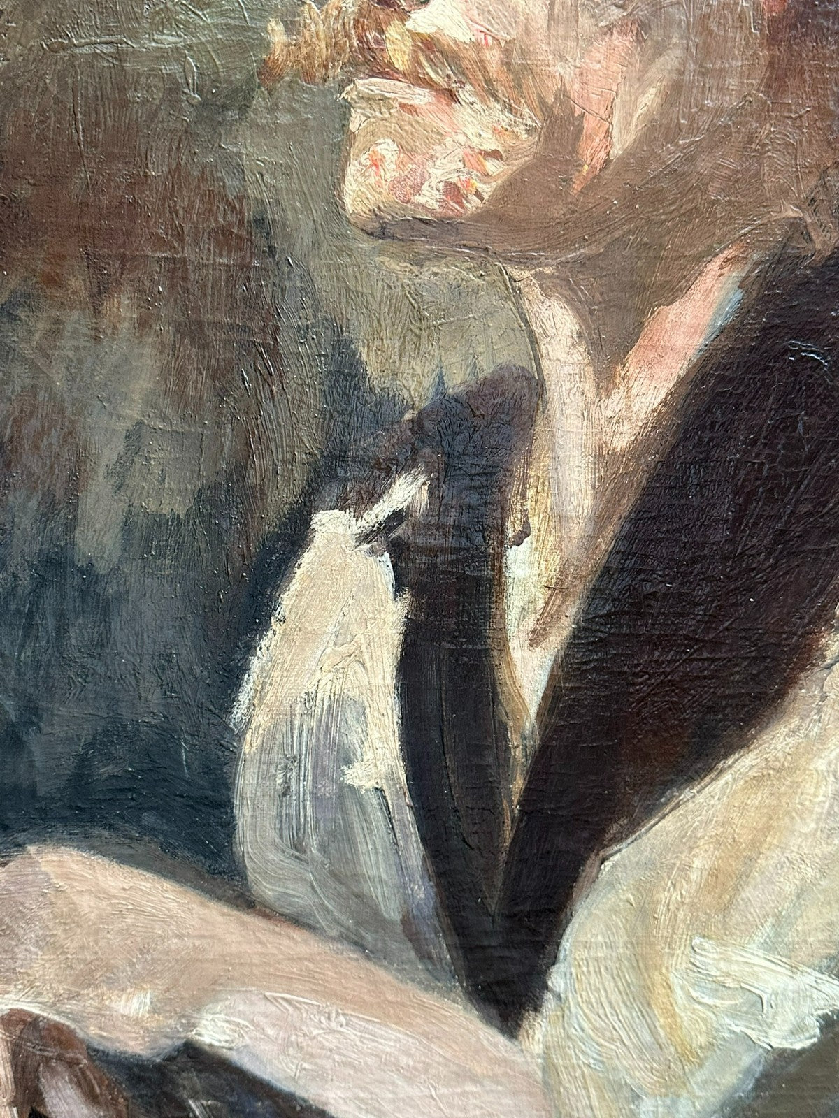 Antikes Ölgemälde Portrait eines Mannes Nicht signiert