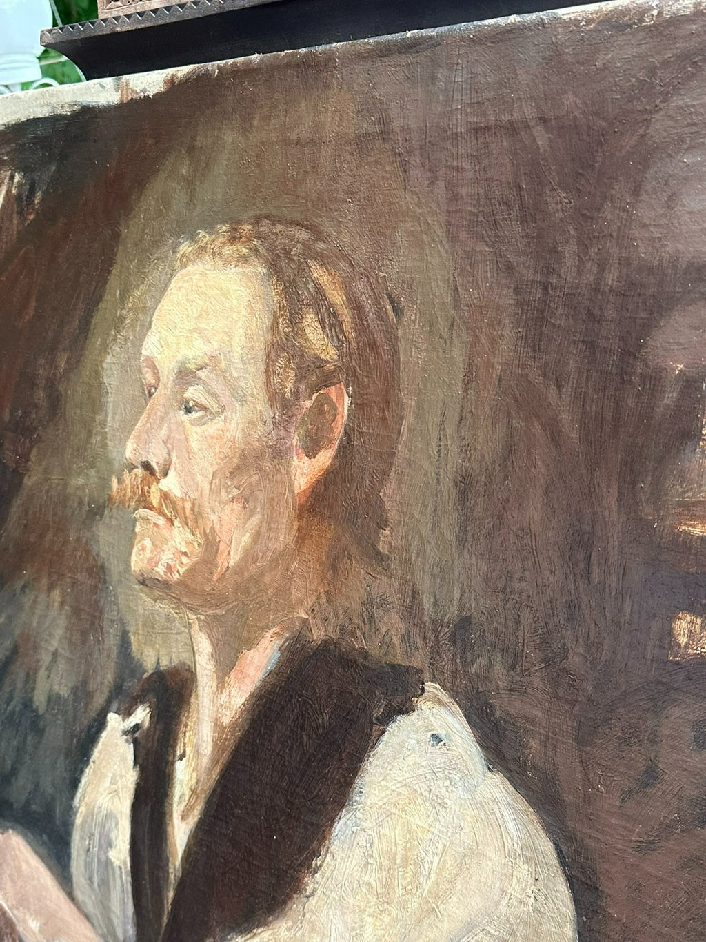 Antikes Ölgemälde Portrait eines Mannes Nicht signiert